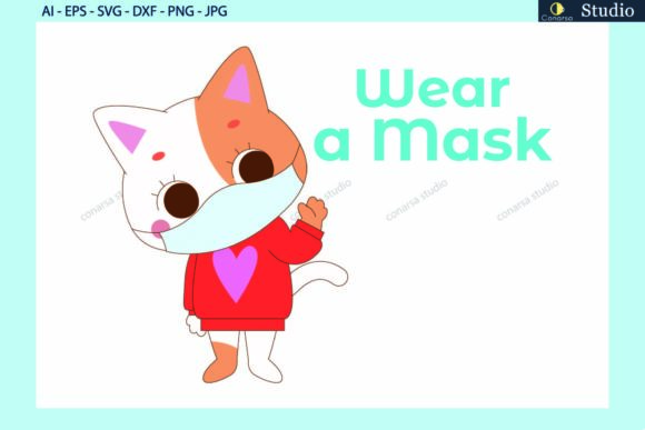 Cat Animals Wear a Mask Quotes SVG Review
