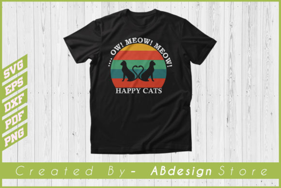 Cat Design OW MEOW T-Shirt Lover SVG Review