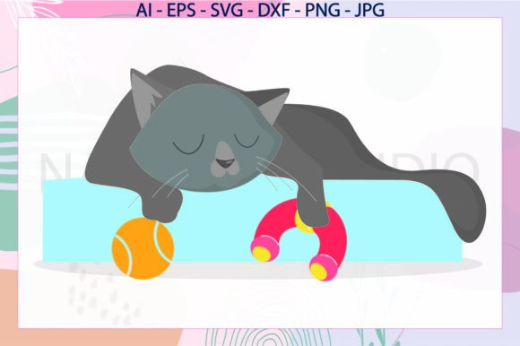 Cat Falls Asleep While Playing Svg Review