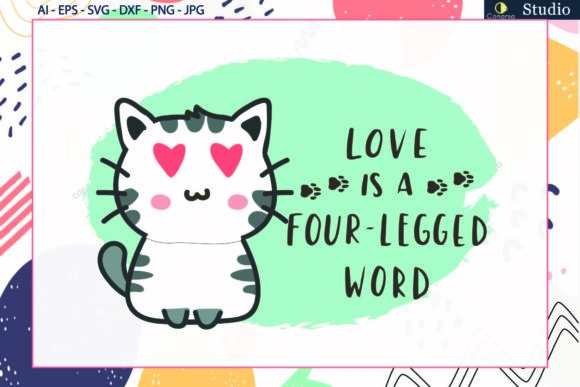 Cat Love Heart Animals Quote SVG Review