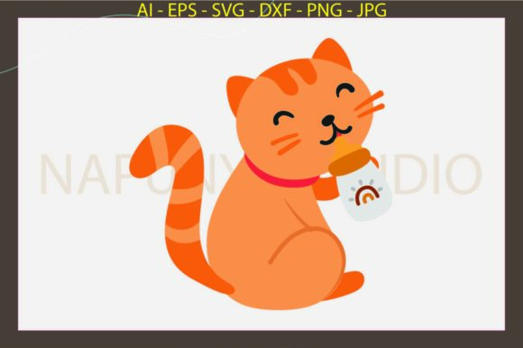 Cat Milk Bottle Boho Style Svg Review