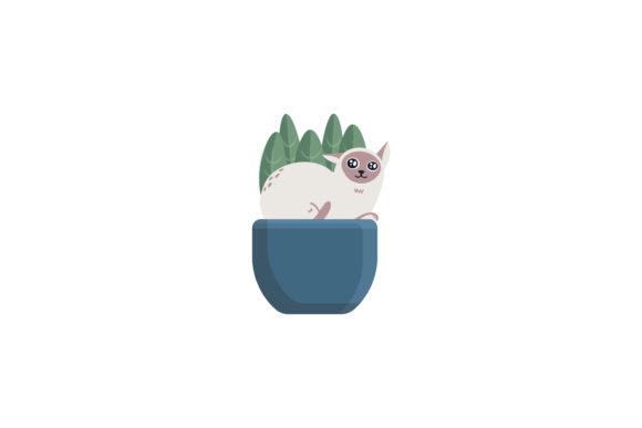 Cat on Cactus Pot Floral Svg Review
