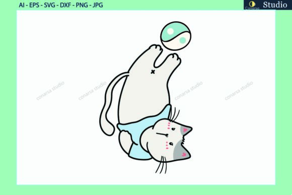 Cat Pet Pose Yoga Ball Sport Svg Review