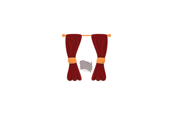 Cat Playing on the Door Curtain Svg Review