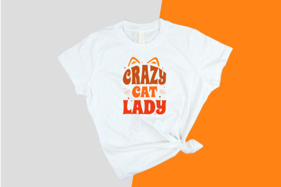 Cat T-shirt Design for Embroidery Projects