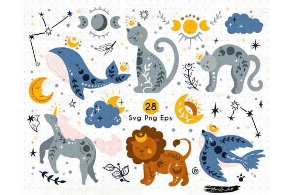 Cute Celestial Boho Animals SVG Bundle Review