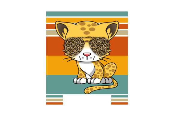 Leopard Cat in Sunglasses Retro Sunset Review