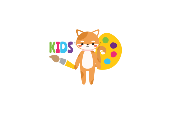 School Cat Kids Creative Art Paint Svg Review