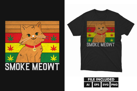 Smoke Meow Cat Cannabis Weed T-Shirt Review