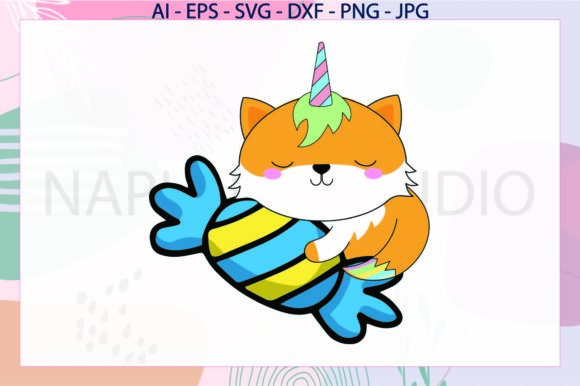 Unicorn Cat Orange Sleep Gift SVG Review