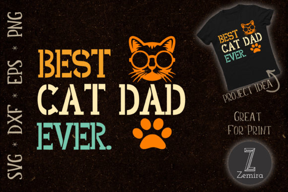 Vintage Cat Dad Embroidery Design Review